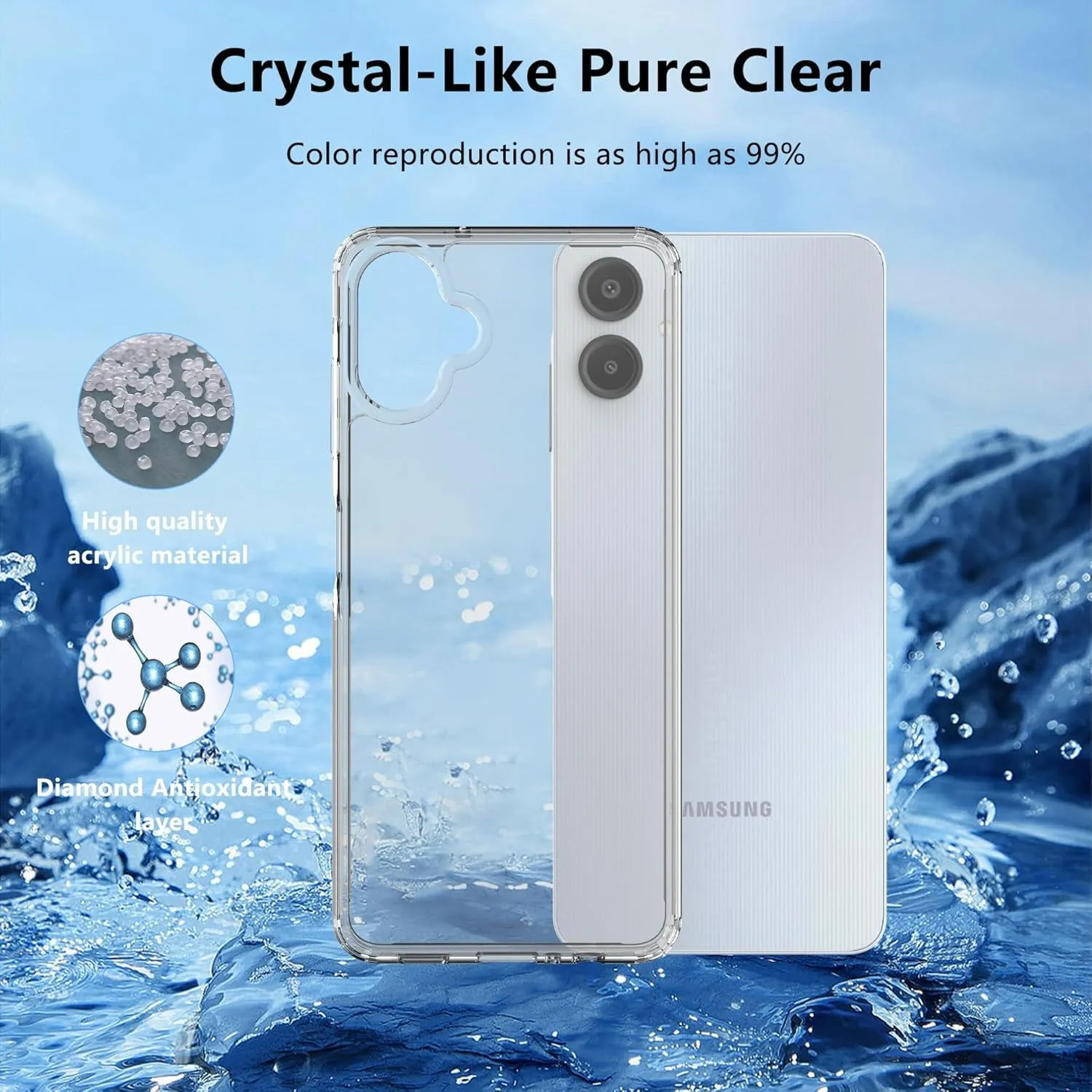 Entronix Samsung Galaxy A06 Crystal Clear Case - Slim