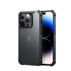 ESR - iPhone 14 Pro Max Air Armor Series Hybrid Case TPU Bumper Acrylic Back   Air Cushion Drop Protection - Black