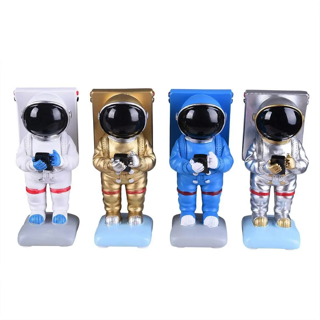 Exclusive Resin Astronaut Figurine Mobile Holder Stand | 13 CM |