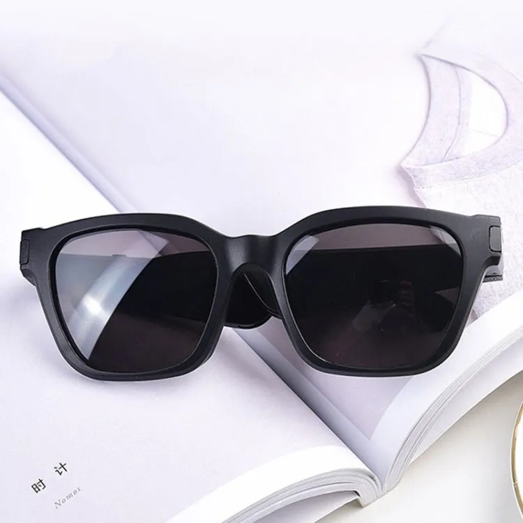 F002 Binaural Mini Smart Call Waterproof Bluetooth Glasses Earphone(Black Sunglasses)