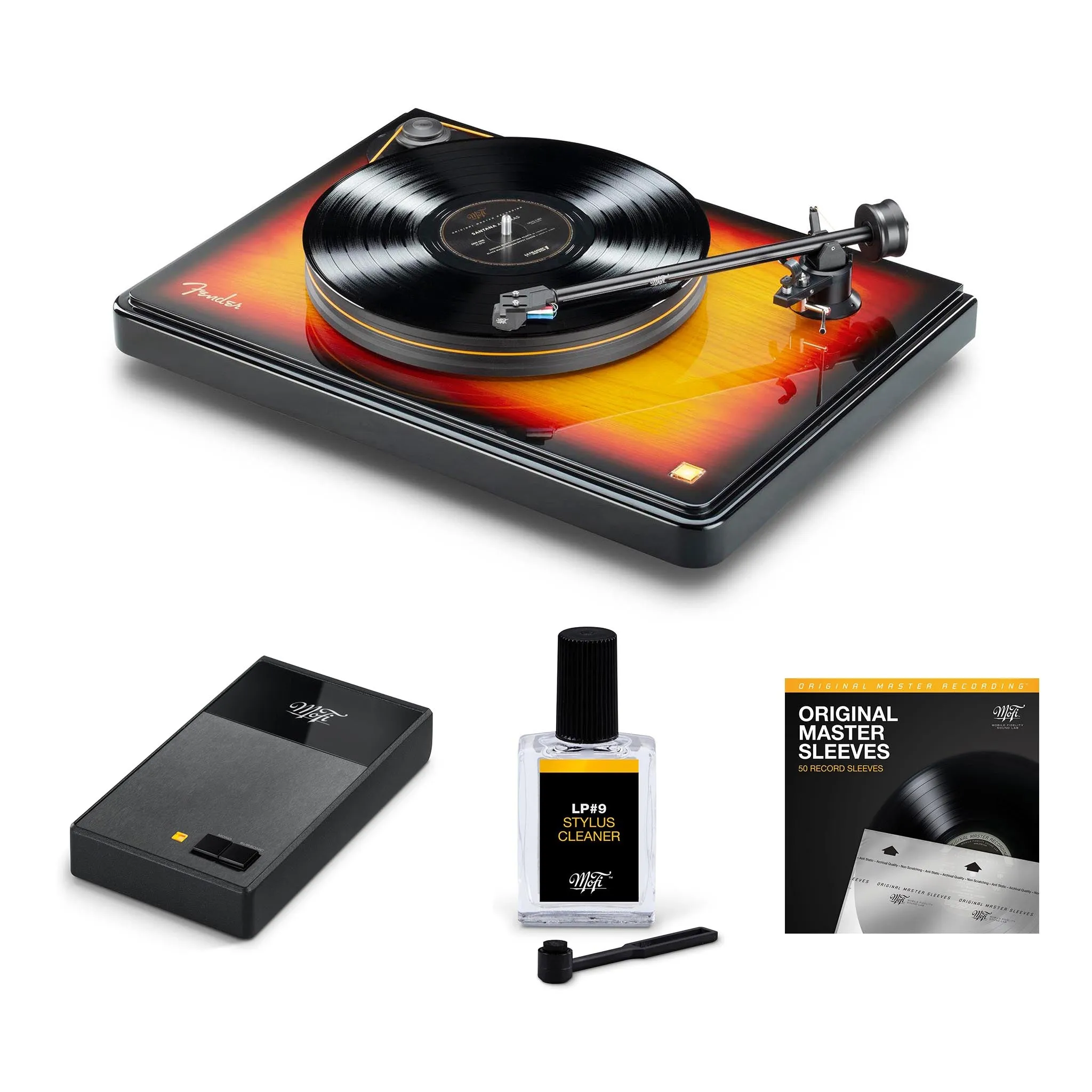 Fender x MoFi PrecisionDeck Turntable & MoFi StudioPhono Package