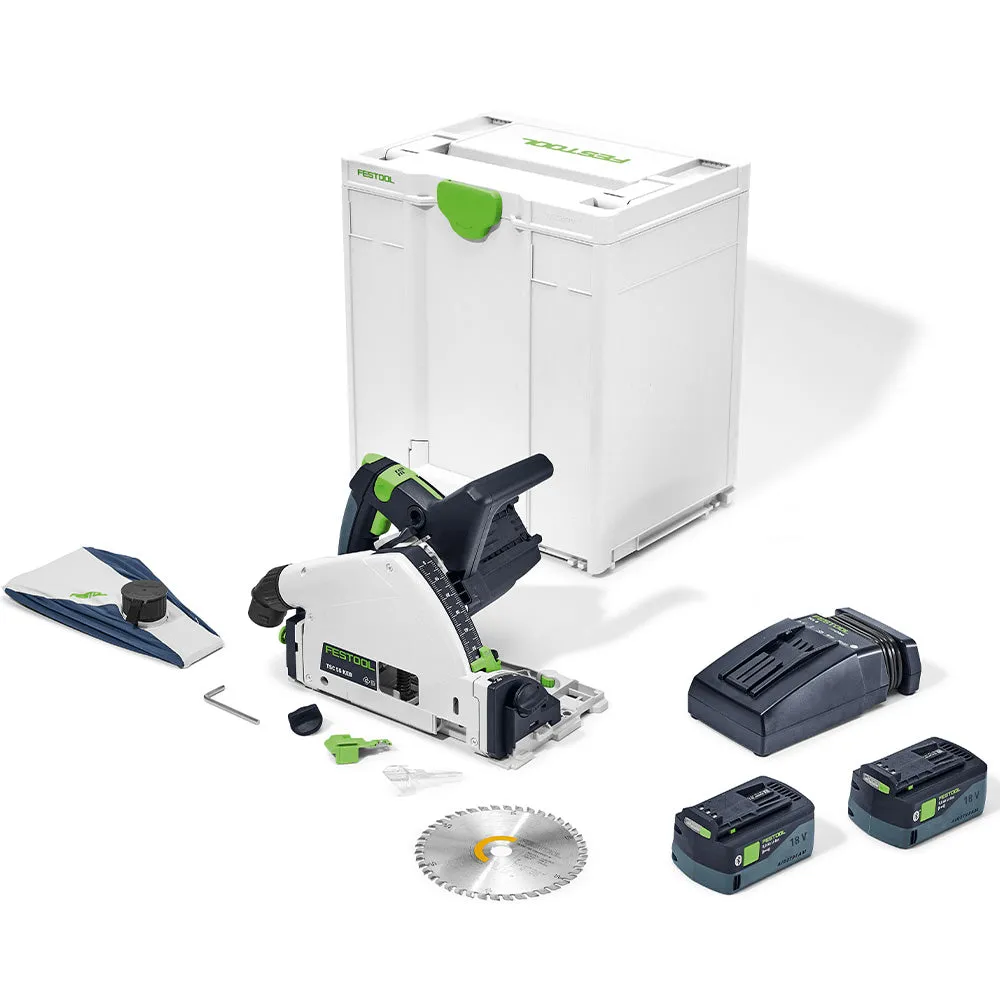 Festool Cordless Track Saw TSC 55 5.0 KEBI-F-Plus (Guide Rail Not Included)