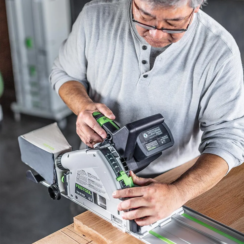 Festool Cordless Track Saw TSC 55 K Basic (Guide Rail & Batteries Not Included)