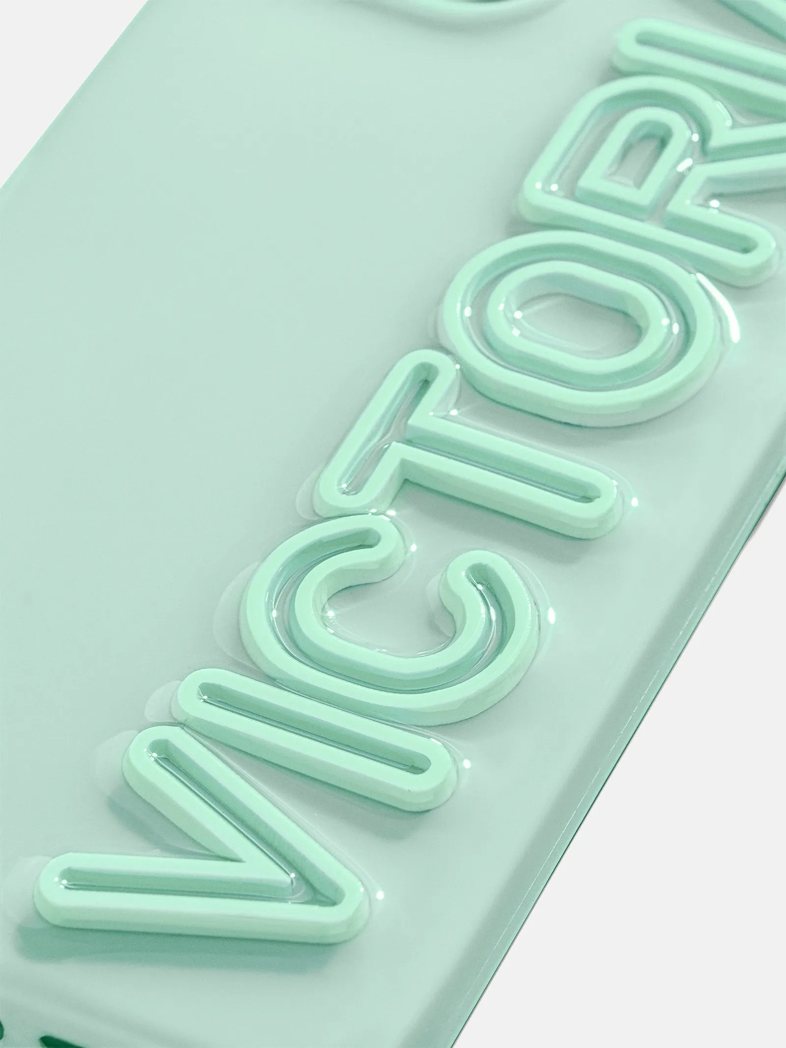 Fine Line Custom iPhone Case - Mint