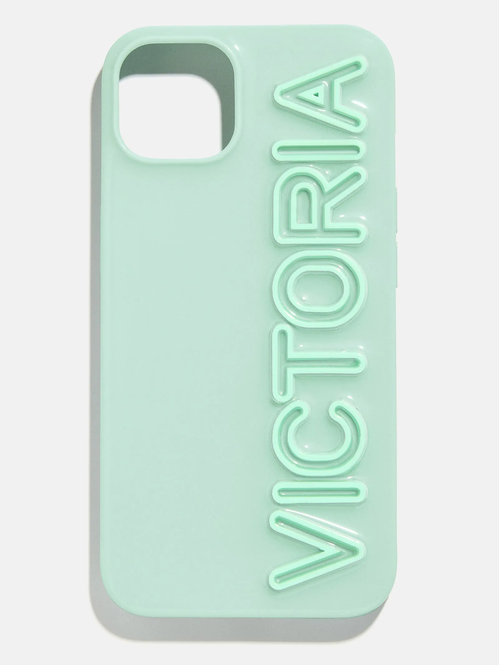 Fine Line Custom iPhone Case - Mint