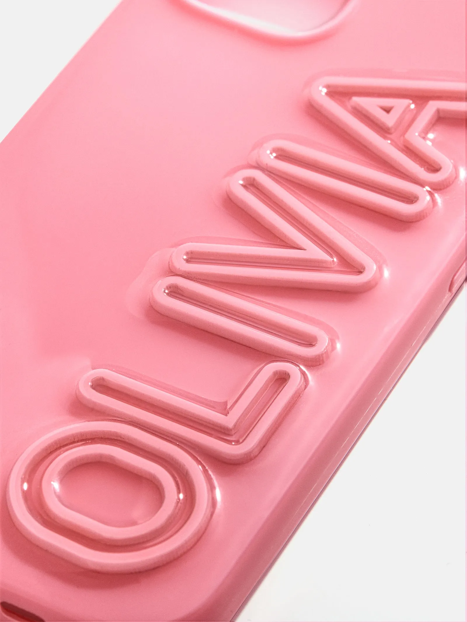 Fine Line Custom iPhone Case - Pink