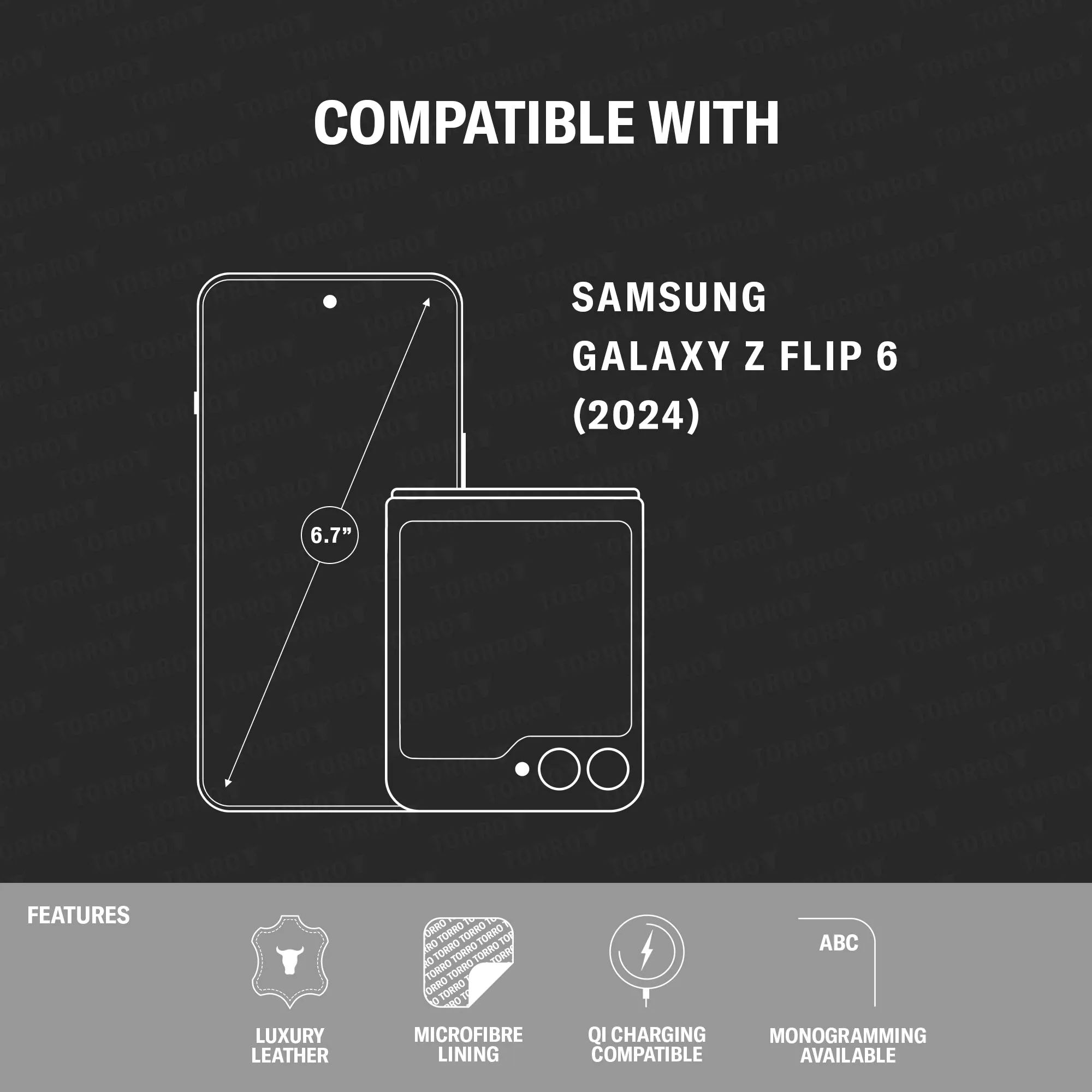 Galaxy Z Flip6 Leather Case (2024)