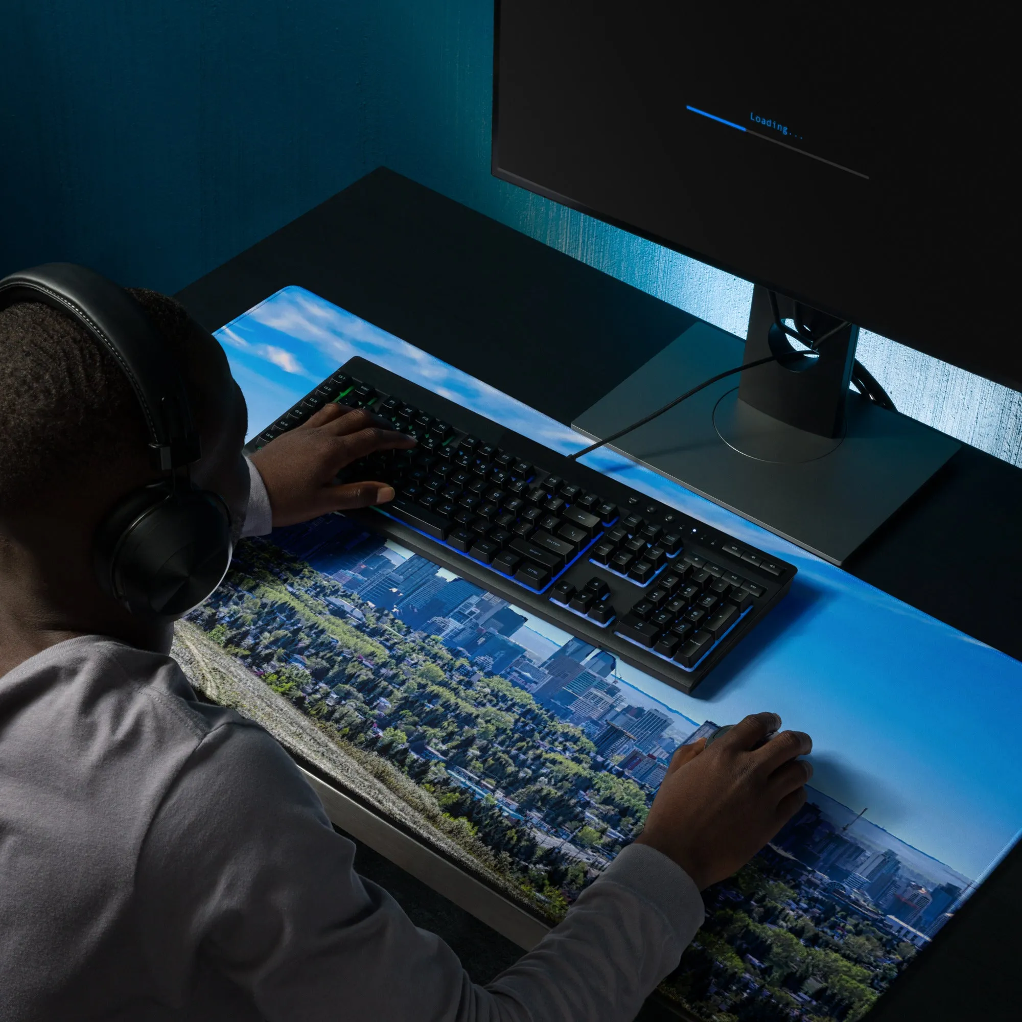 Gaming Mouse Pad - Downtown Calgary Nose Hill Park HDR Featured Image