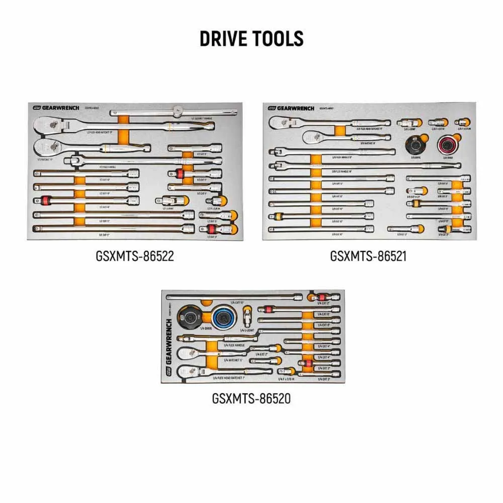 GearWrench MEGAMOD1268 1268-Piece Master Technician Set in Modular Trays with Storage