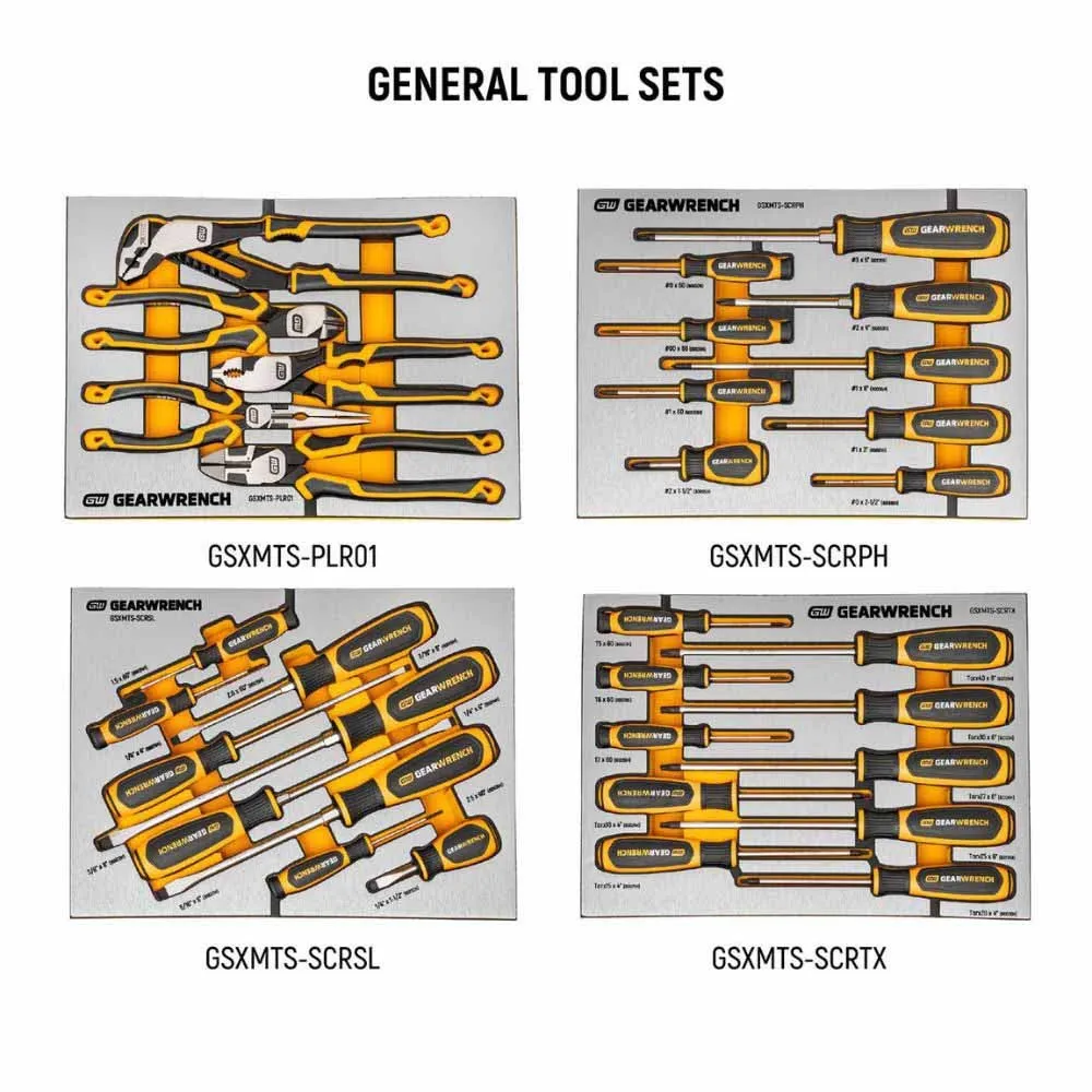 GearWrench MEGAMOD1268 1268-Piece Master Technician Set in Modular Trays with Storage