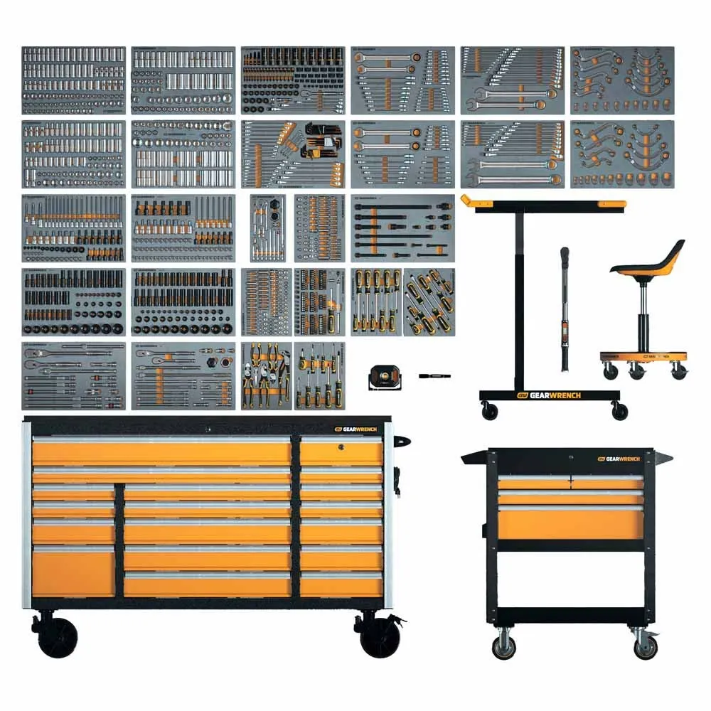 GearWrench MEGAMOD1268 1268-Piece Master Technician Set in Modular Trays with Storage