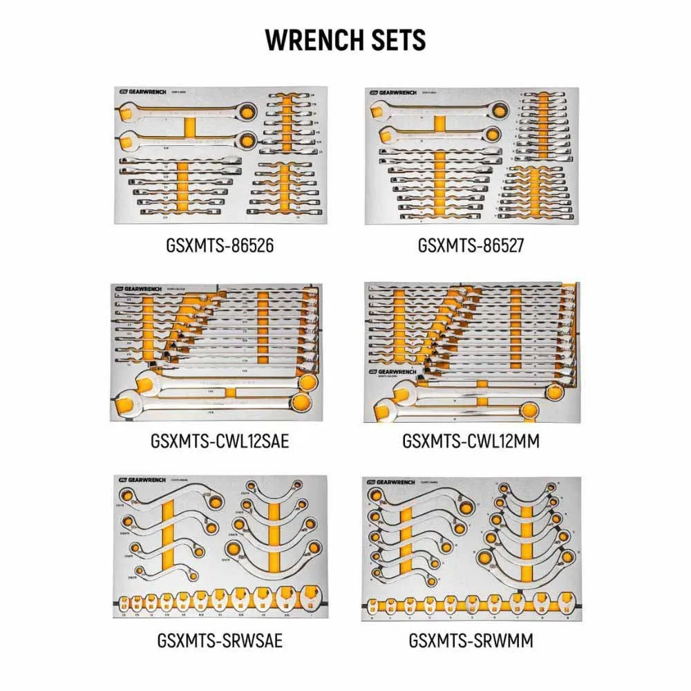 GearWrench MEGAMOD1268 1268-Piece Master Technician Set in Modular Trays with Storage