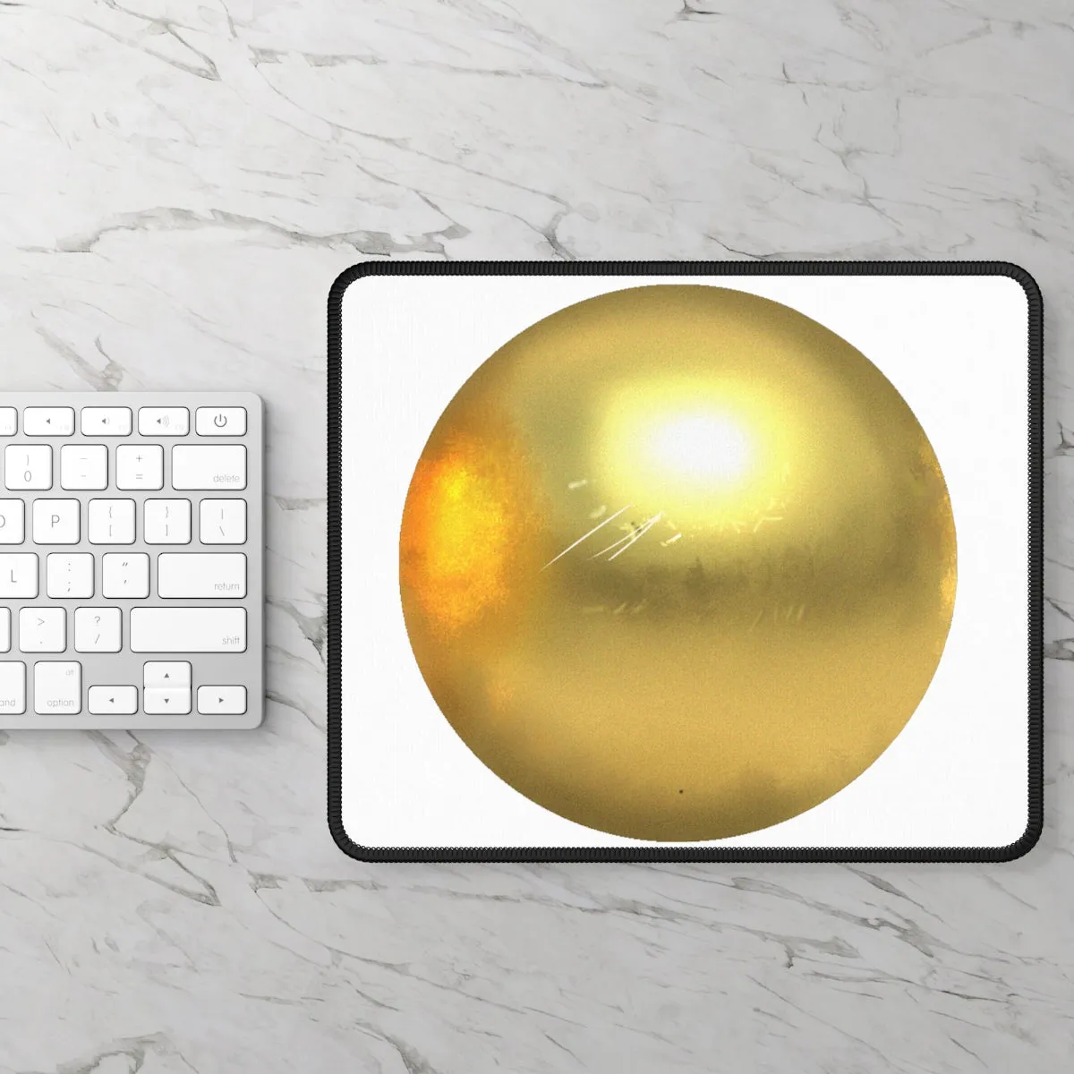 Gold Material Gaming Mouse Pad