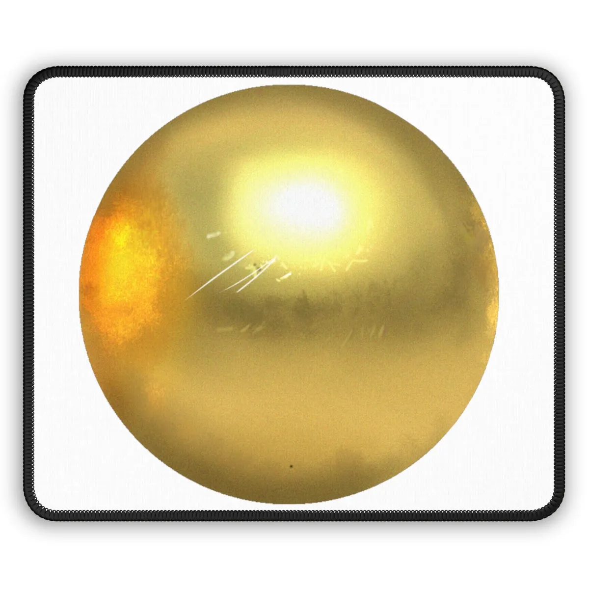 Gold Material Gaming Mouse Pad