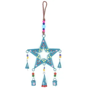 Hanging Star Mobile Decoration - Teal