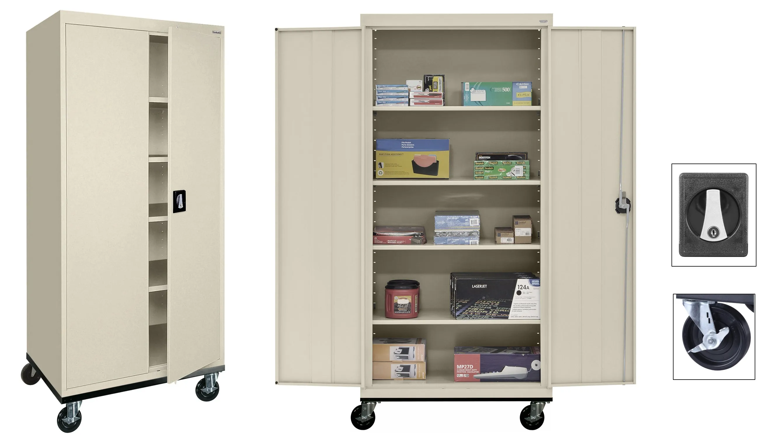 Heavy Duty Mobile Welded Steel Storage Cabinets