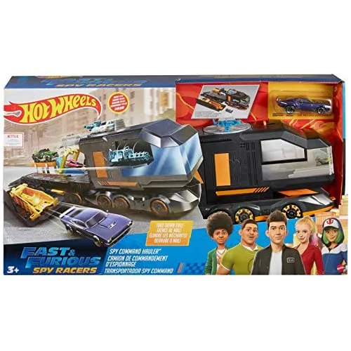 Hot Wheels Fast & Furious Spy Command Hauler Play Set Transporter