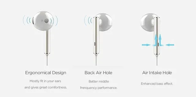 Huawei AM116 3.5mm In-Ear Wired Earphone Metal Version