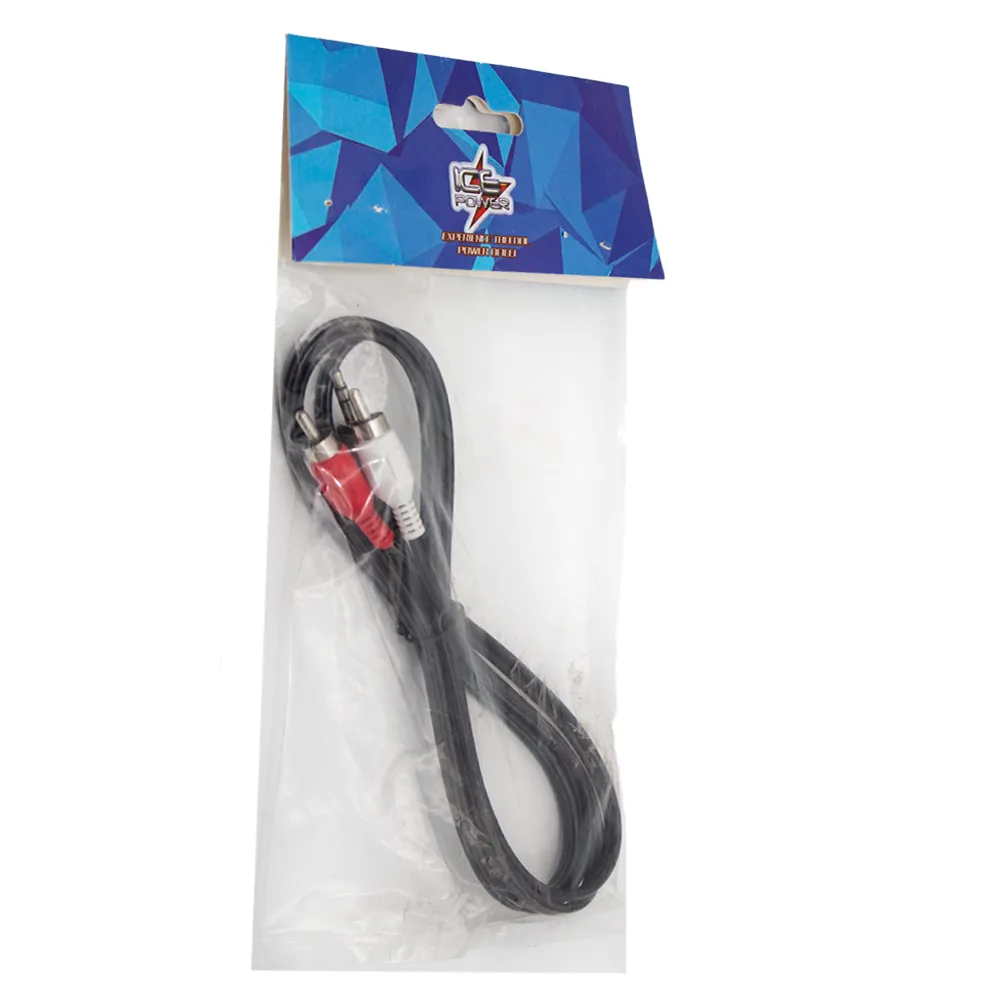 ICE POWER Mini Stereo To RCA Cable 1.5M [IPW-215BK]