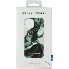 iDeal of Sweden Marble Case for Apple iPhone 13 Pro - Golden Olive