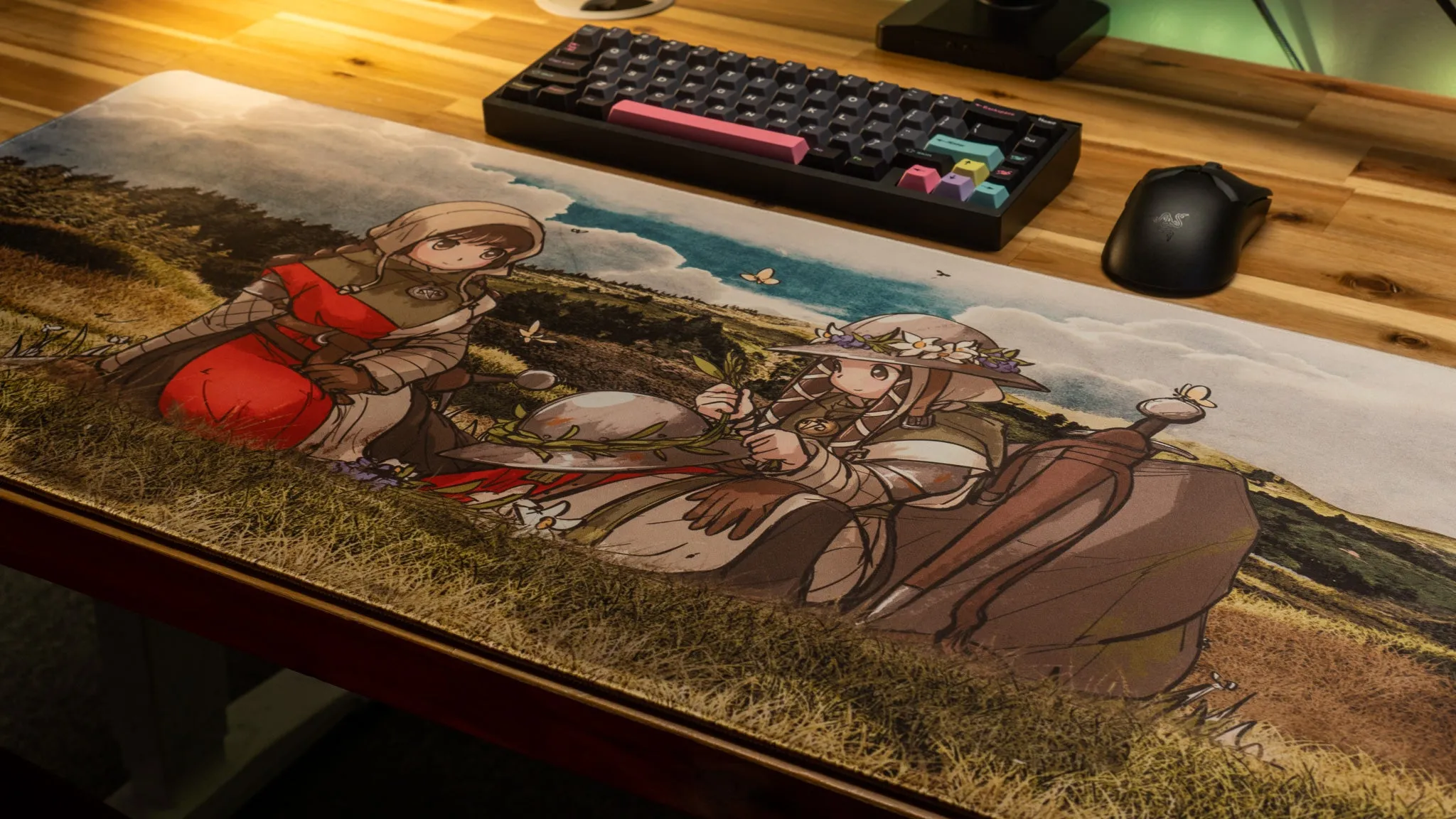 Ironlily "Flora in Spring" Limited Edition Content Creator Collaboration Gaming Deskmat Mouse Pad