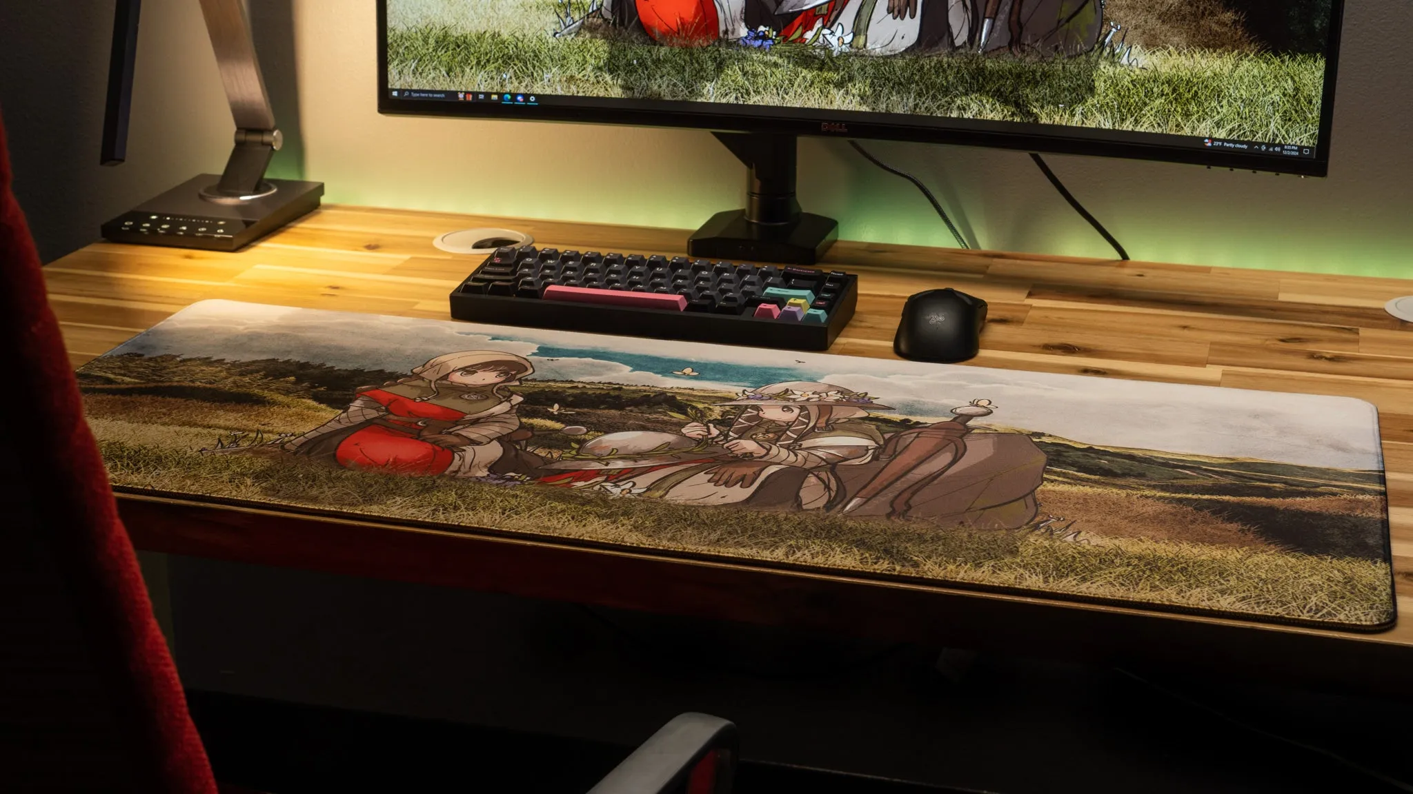 Ironlily "Flora in Spring" Limited Edition Content Creator Collaboration Gaming Deskmat Mouse Pad