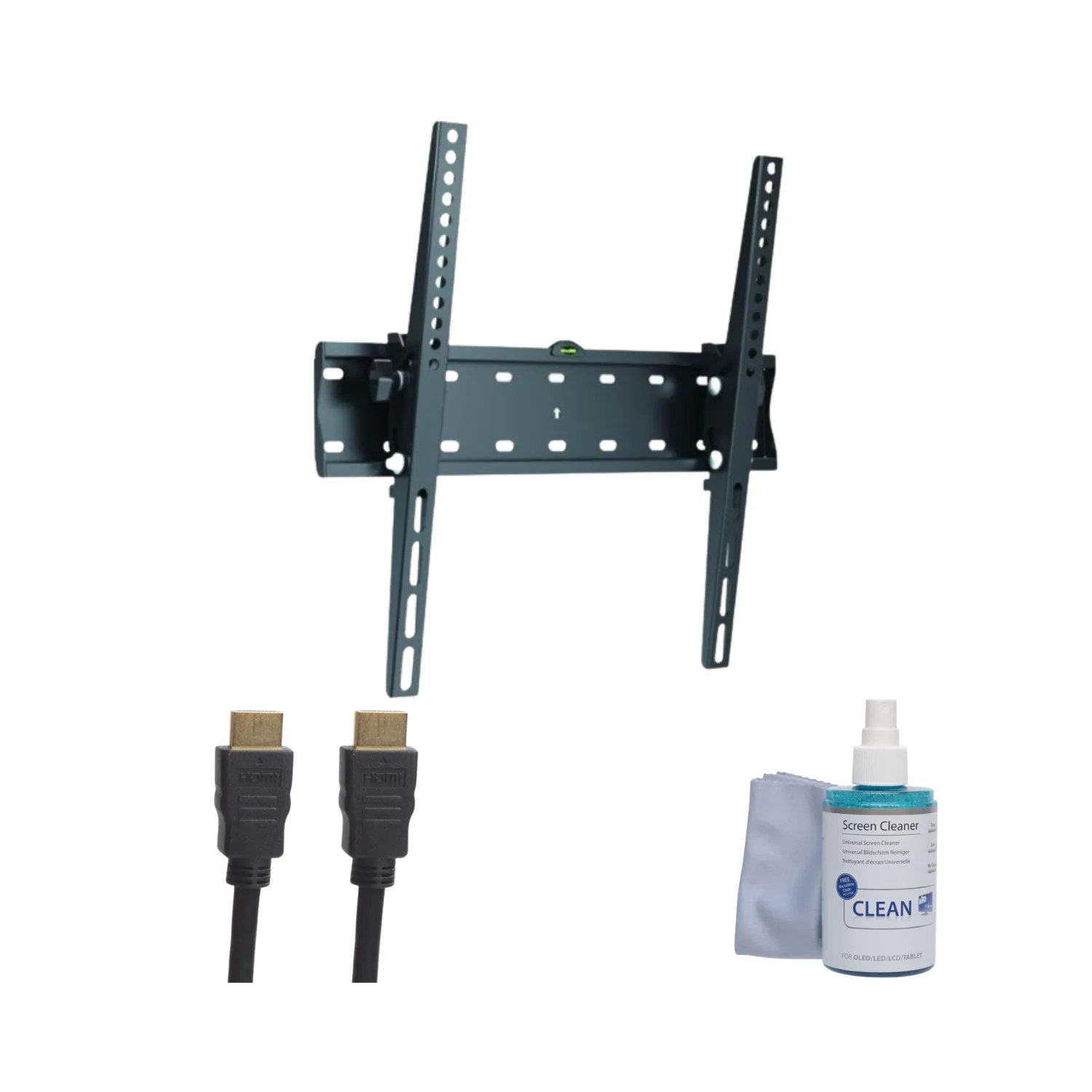 iTech 32" to 55" TV Bracket Bundle - Black | TVBRACKBUN1