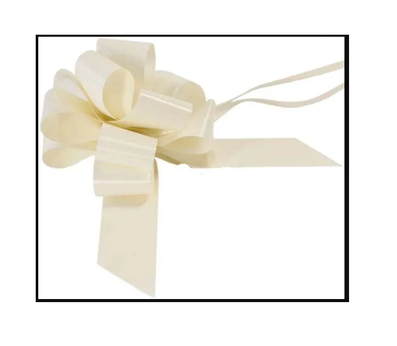 Ivory Wedding Car Ribbon Set