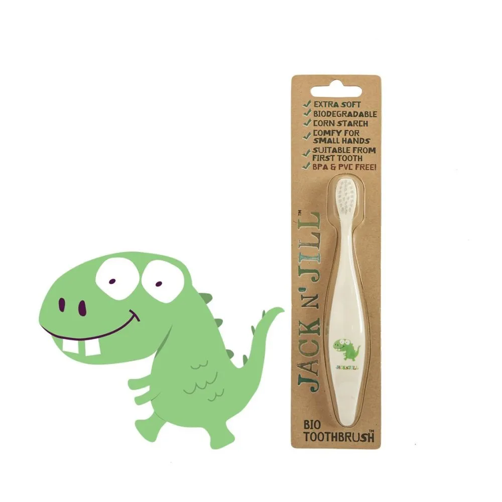 Jack n' Jill Bio Toothbrush, Dino, 1 Toothbrush