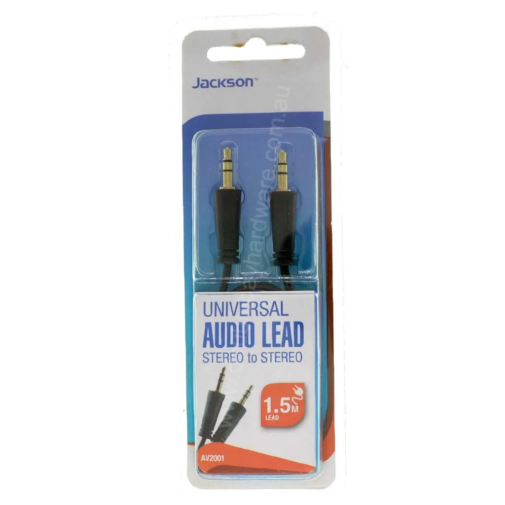 Jackson Audio Cable 3.5mm Stereo To Stereo 1.5m AV2001