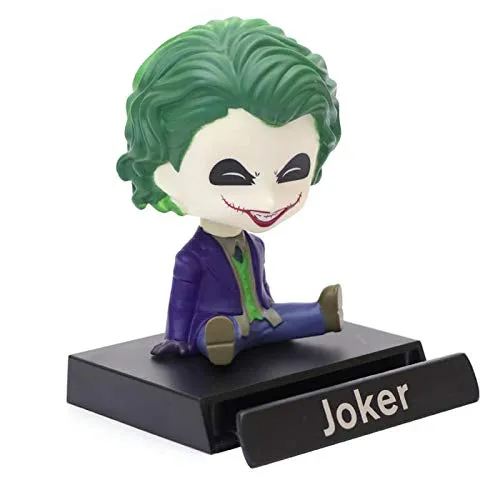 Joker (Purple) Bobblehead With Mobile Holder For Cars | 13 cm |