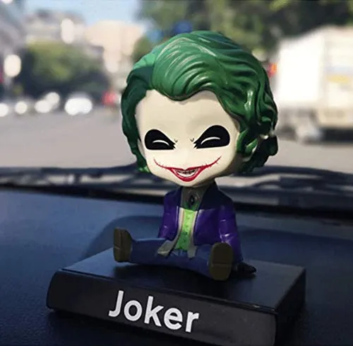 Joker (Purple) Bobblehead With Mobile Holder For Cars | 13 cm |