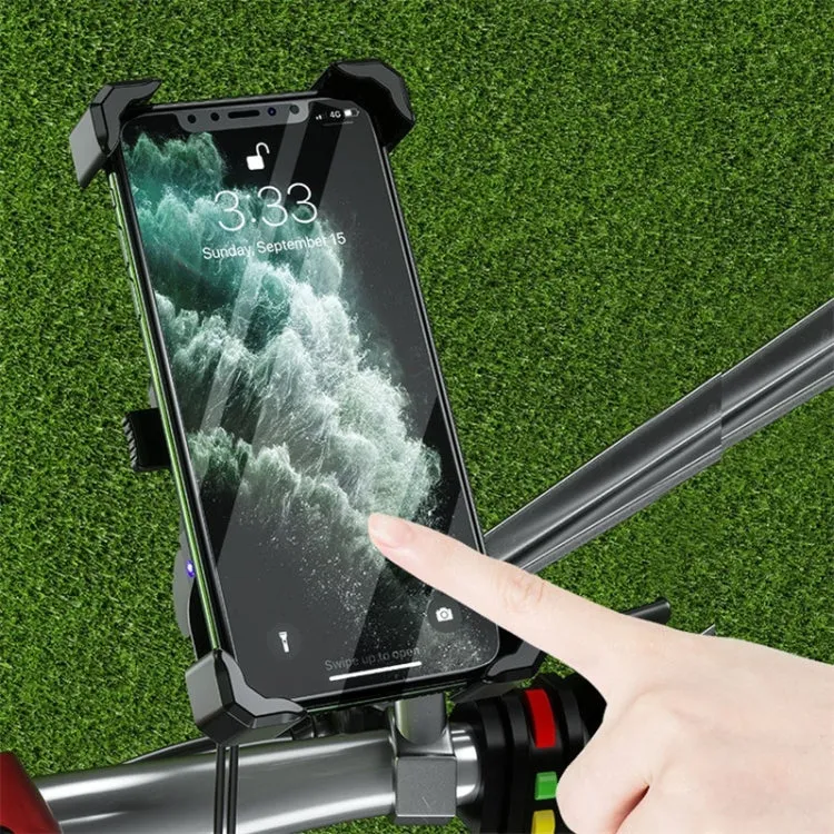 Kewig Motorcycle Outdoor Riding Four-Claw Fixed Mobile Phone Bracket QC3.0 Fast Charging Waterproof Holder(M11-B)