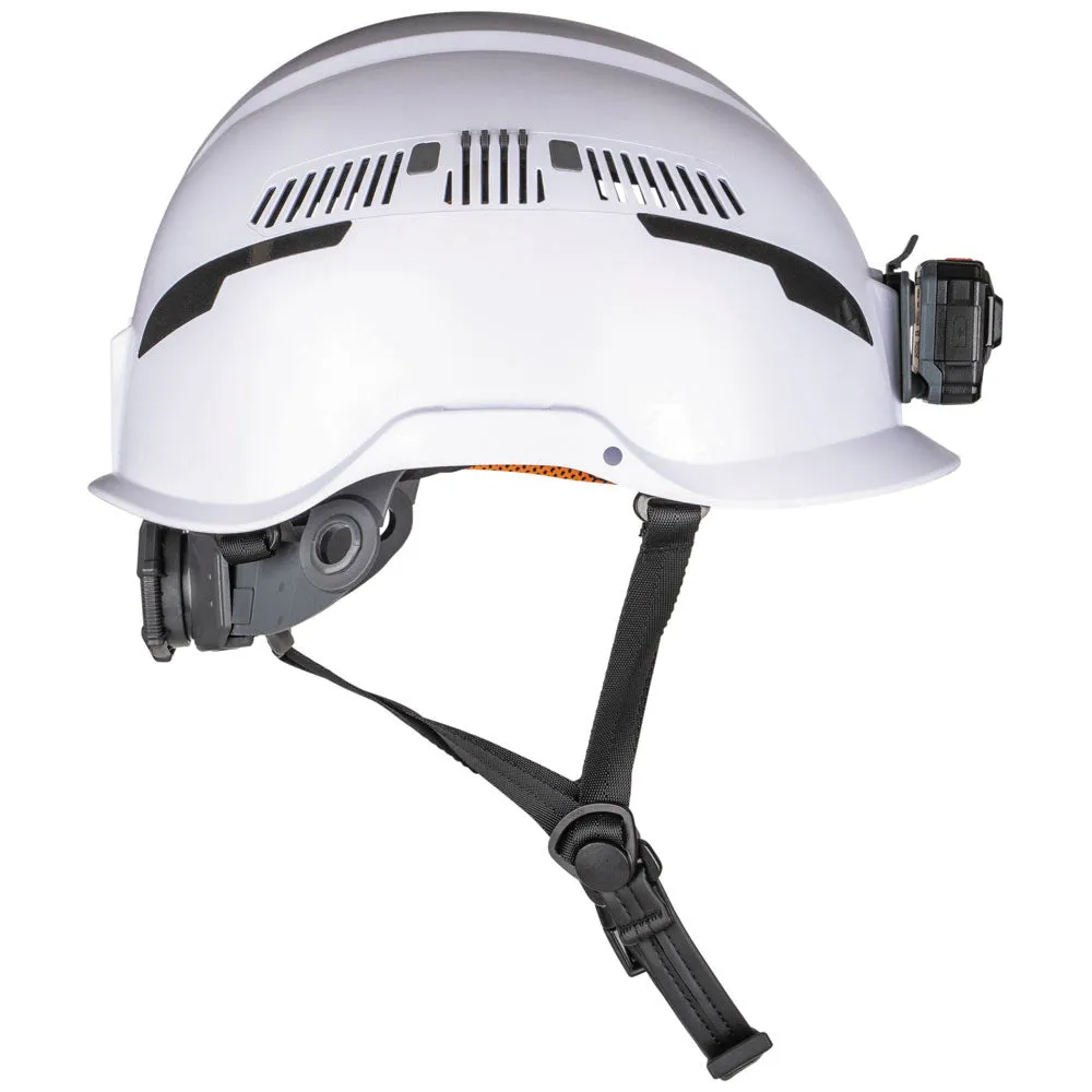 Klein 60526 Safety Helmet, Type-2, Vented Class C, with Rechargeable Headlamp