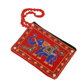 Kuber Industries Embroidered Cotton Mobile Cover Pouch with Hand Dori (Multicolor)