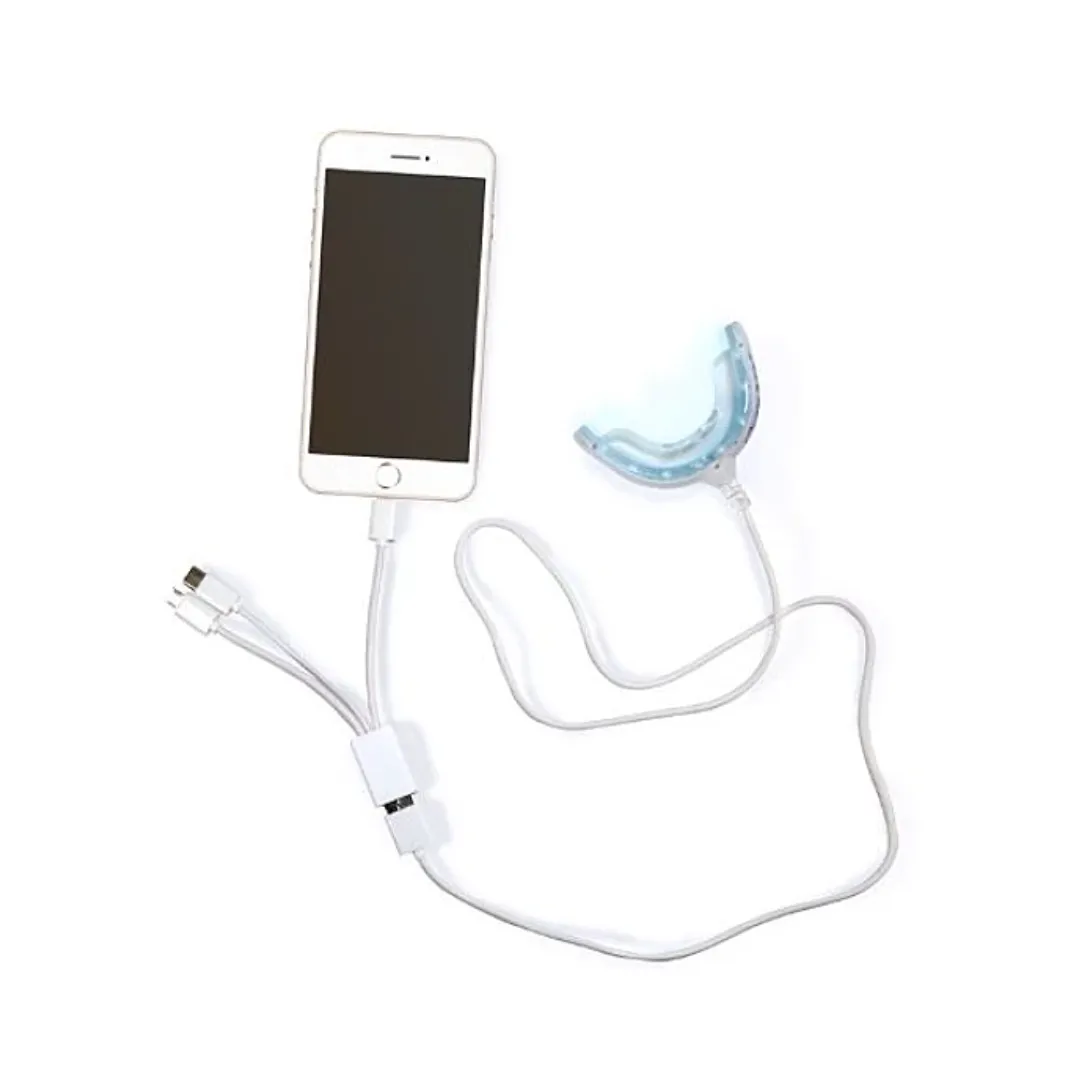 LED Smart Phone At-Home Teeth Whitening Kit