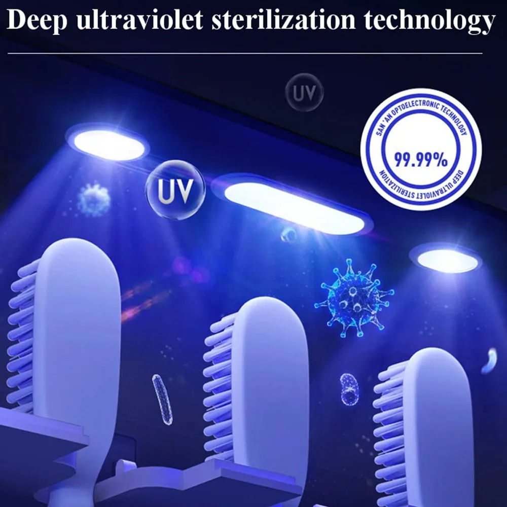 Light Charging Smart UV Toothbrush Sterilizer Bathroom Kit