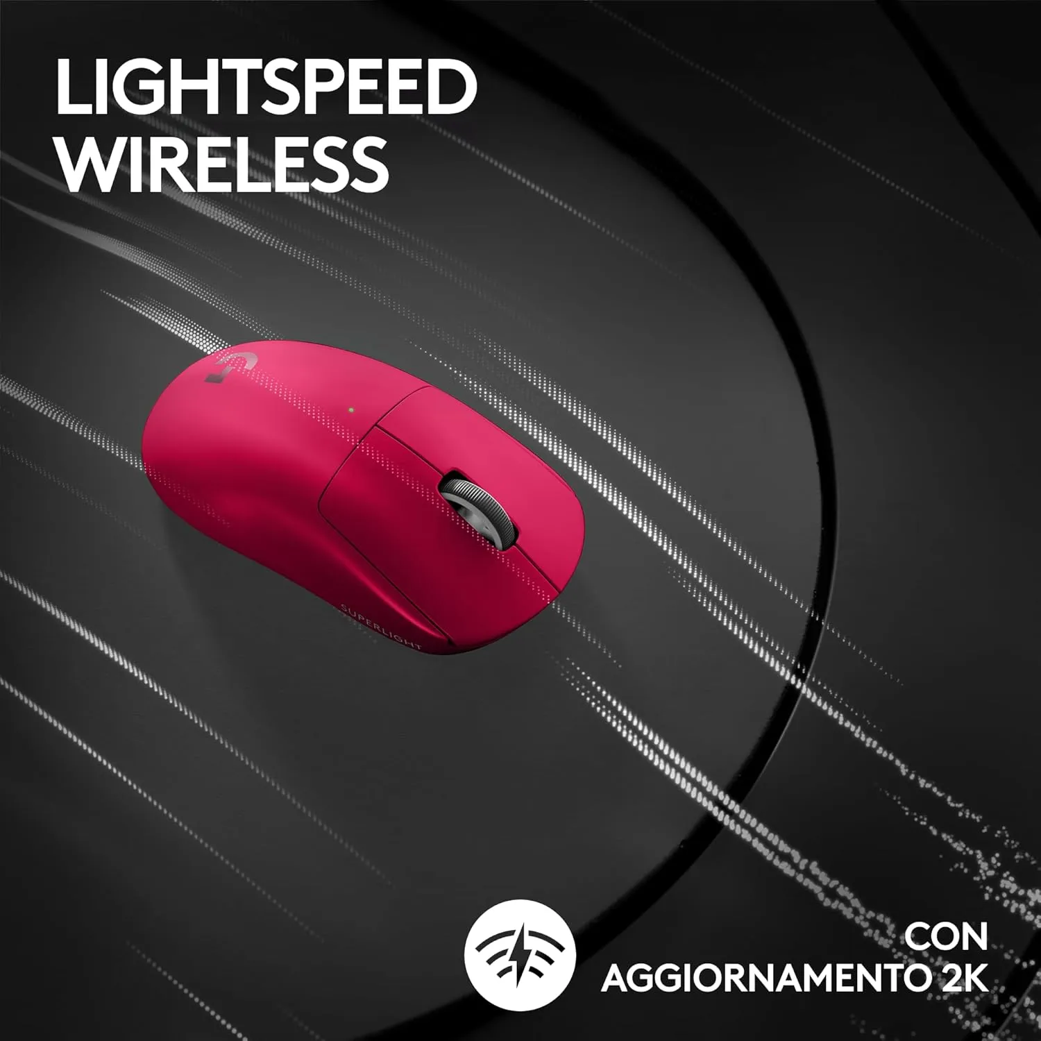 Logitech G PRO X Superlight 2 Lightspeed Wireless Gaming Mouse 無線遊戲滑鼠 - Pink 粉紅色 910-006799 原裝行貨