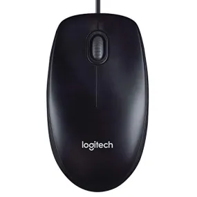 Logitech M90 Wired USB Mouse, 1000 DPI Optical Mouse for PC/Mac/Laptop - Black