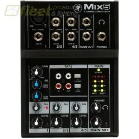 Mackie MIX5 Compact Mixer, 5 CH