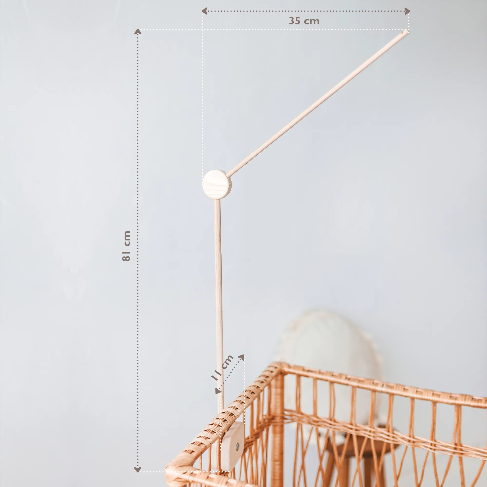 Minicamp Wooden Baby Mobile Holder For Crib