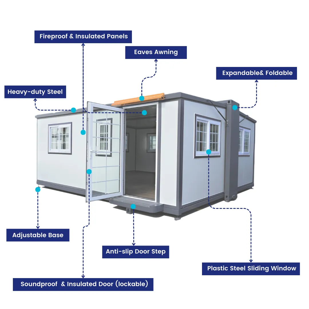 Mobile Expandable Prefab House 16½ft x 20ft