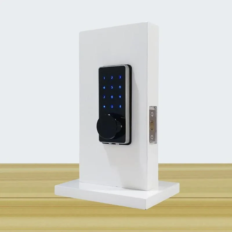 Mobile Phone APP Bluetooth WiFi Wireless Smart Electronic Door Lock Touchscreen Password Lock Safety Door Handle with 2 Key