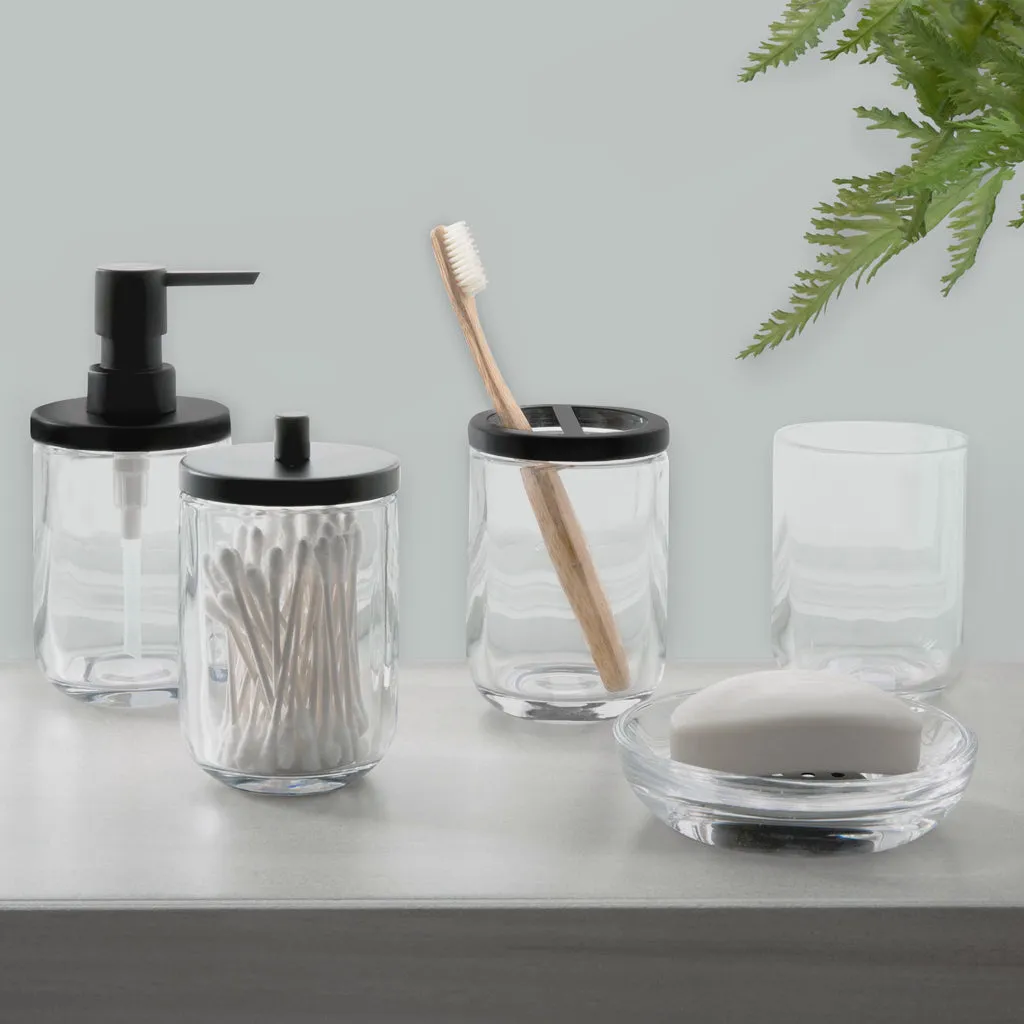 Modern Glass Bath Accessories, Toothbrush Holder