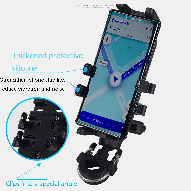 Motorcycle Multi-Function Mobile Phone Holder Adjustable Universal Locomotive Riding Anti-Shake Fixed Equipment(All-rounder Y)