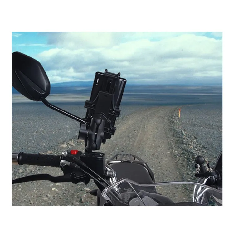 Motorcycle Multi-Function Mobile Phone Holder Adjustable Universal Locomotive Riding Anti-Shake Fixed Equipment(All-rounder Y)