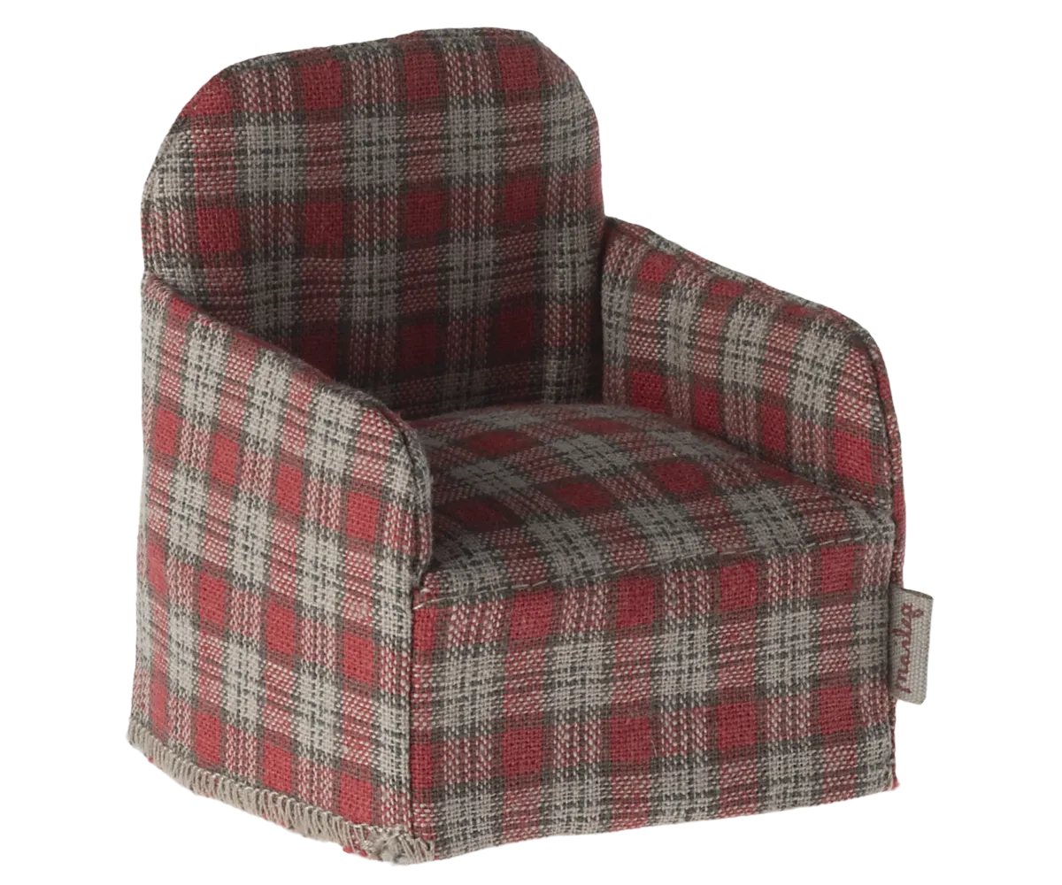 Mouse Chair | Red checker