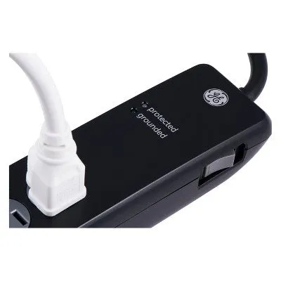 New - GE 7 Outlet Surge Protector Power Strip 4' Cord