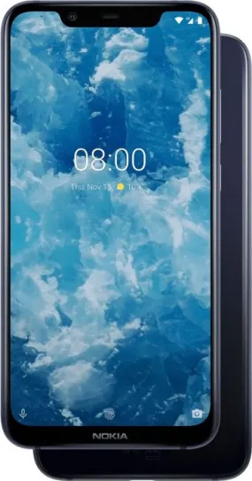 Nokia 8.1 TA-1119 DS 4 GB RAM 64 ROM 12 MP   13 MP Rear 20 MP Front 6.18 Inches - Blue - Dual SIM