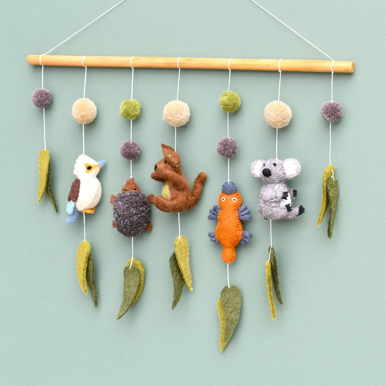 Nursery Cot Mobile Hanging - Australian Animals